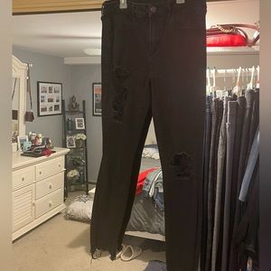 American Eagle black ripped jeans